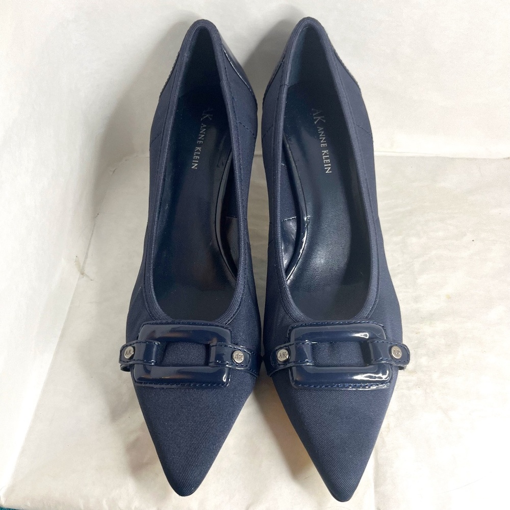 Anne Klein IFlex Melanie Kitten Heel Pump Blue W9